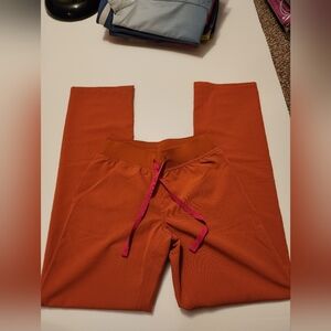 Figs Terracotta XXS Reg Waist Livingston Scrub Pants